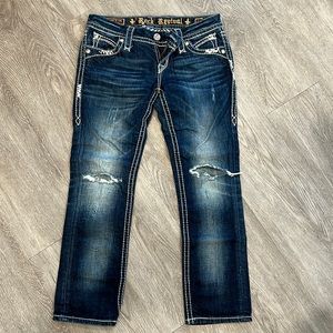 Rock Revival Cropped Jeans